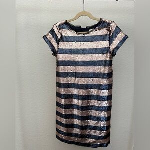 GAP Kids Sequined Blue and Pink Sheath Dress, Size M